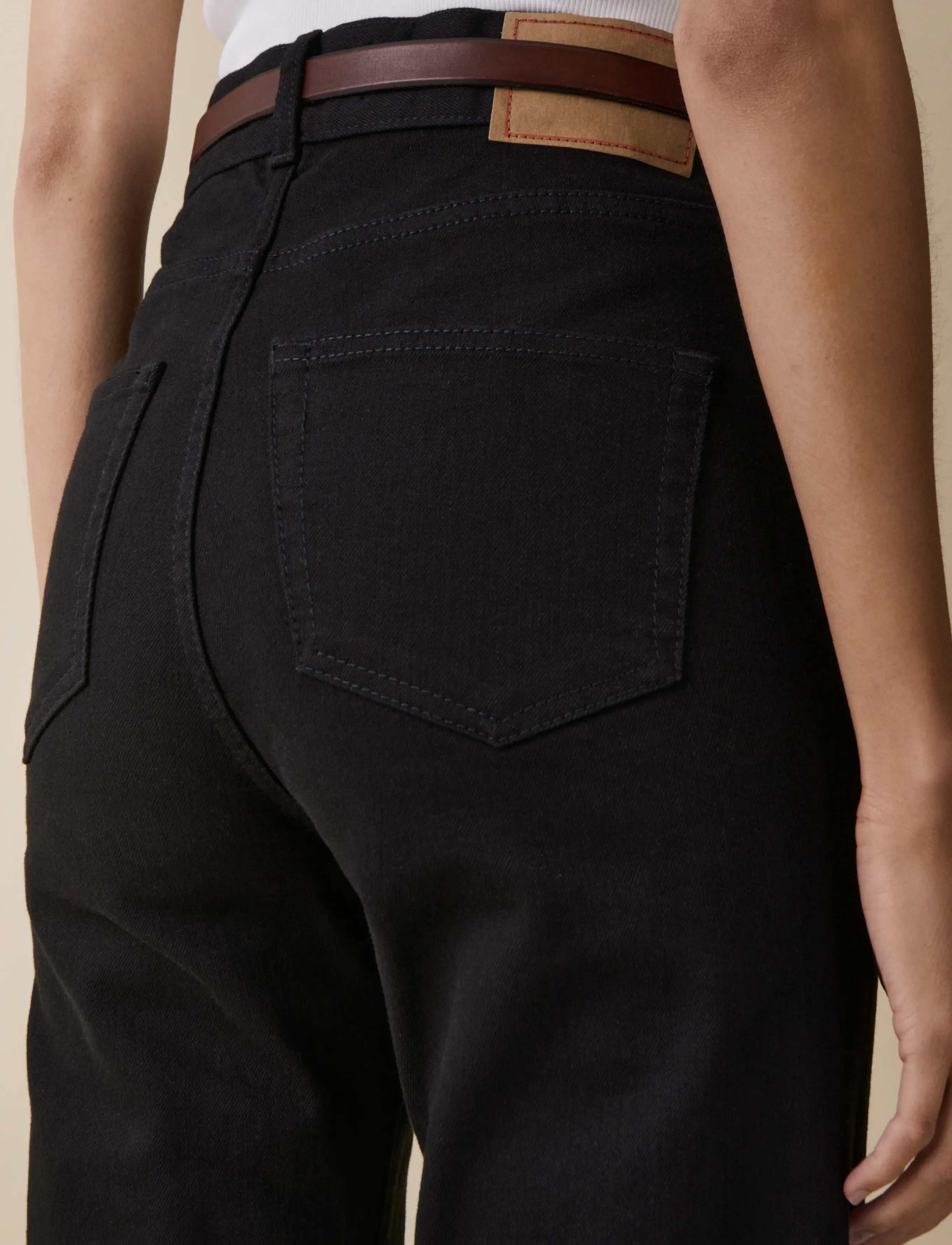 Jeanerica - Fuji - utsvängda jeans - rinse stay black - 4
