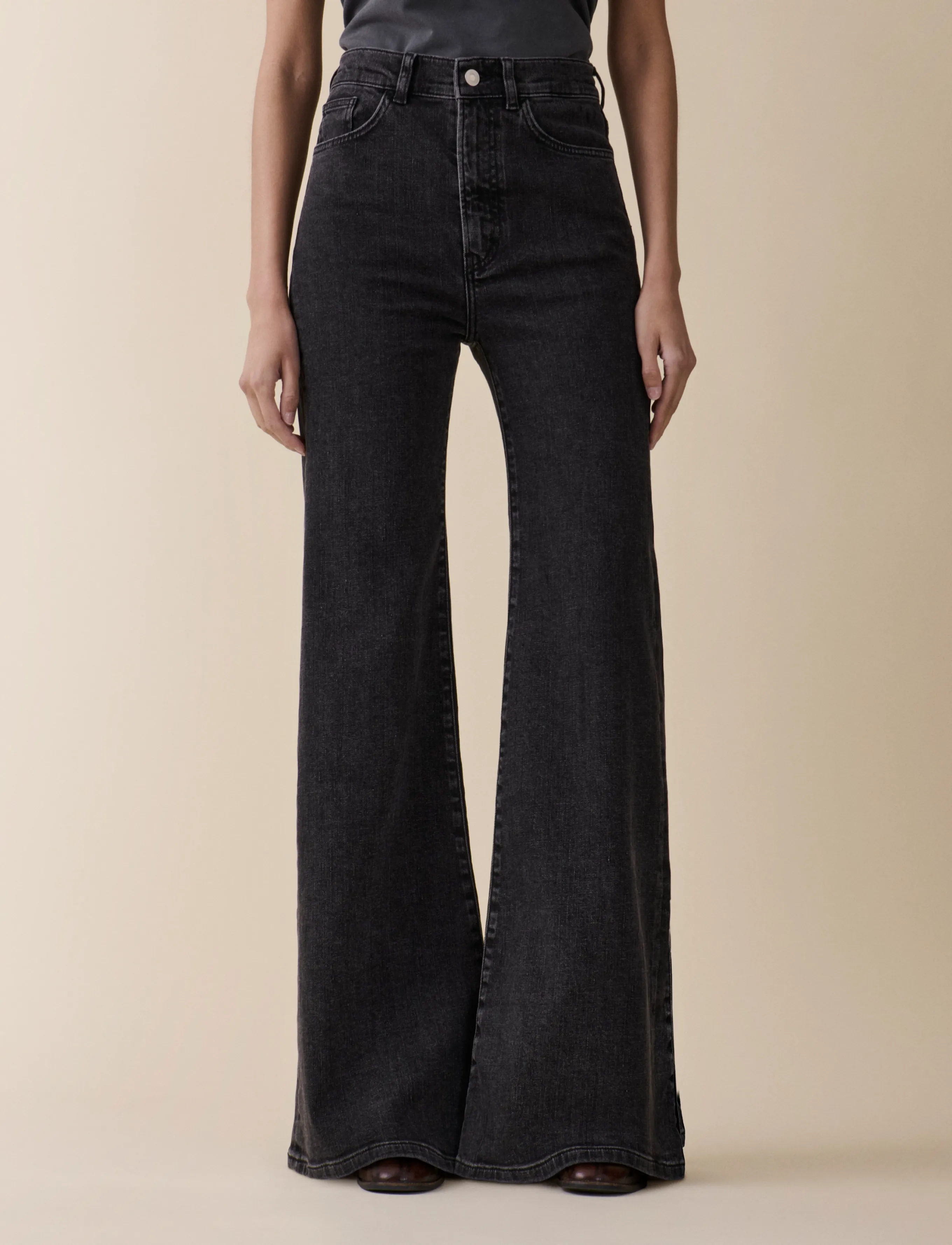 Jeanerica Fuji, 28 x 32, Jeans, Schwarz - Flares, Frauen