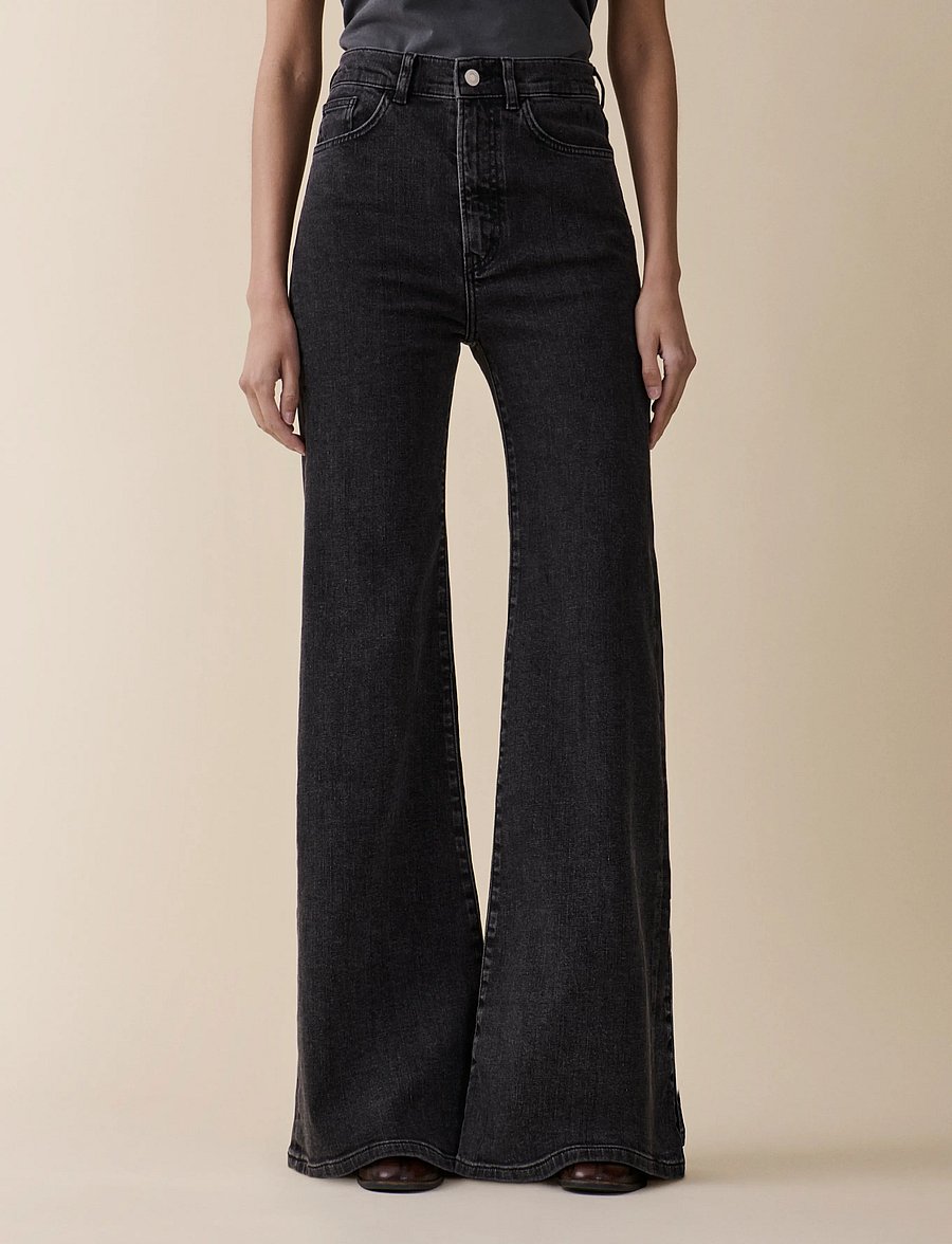 Jeanerica - Fuji - schlaghosen - used black - 0