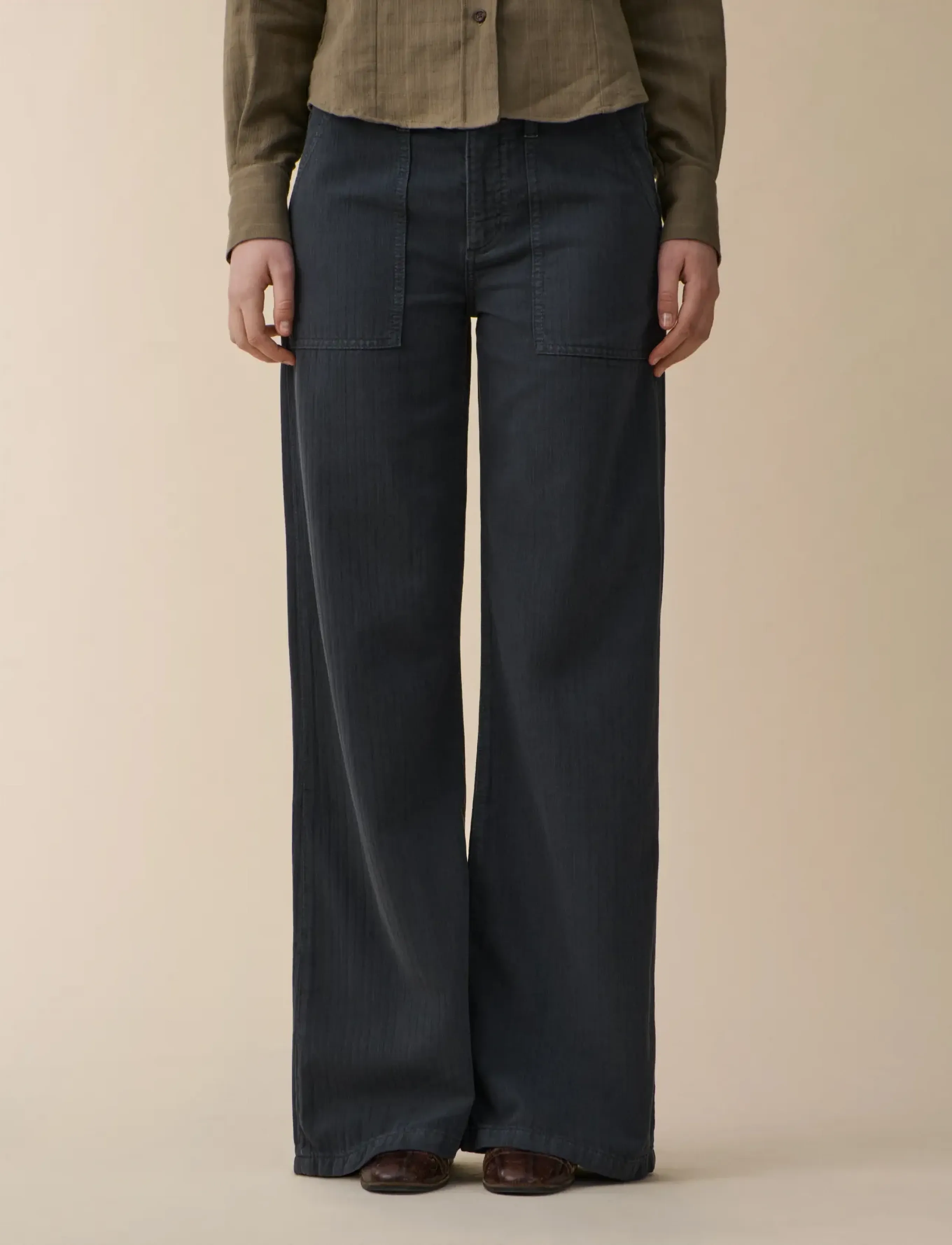 Jeanerica Guell - Vida jeans - CHEVRON ANTHRACITE / grey