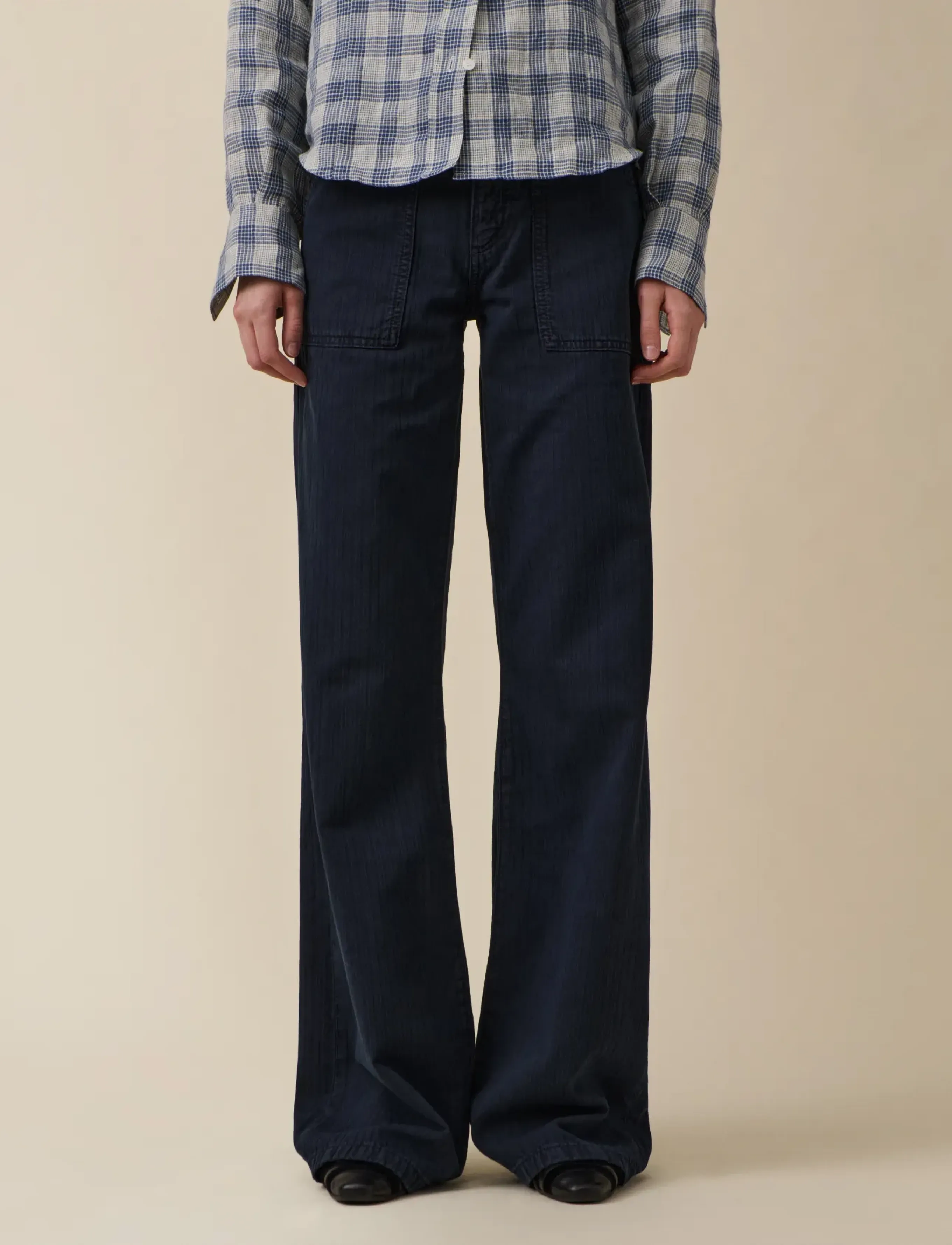 Jeanerica Guell - Jeans - CHEVRON BLUE BLACK / navy
