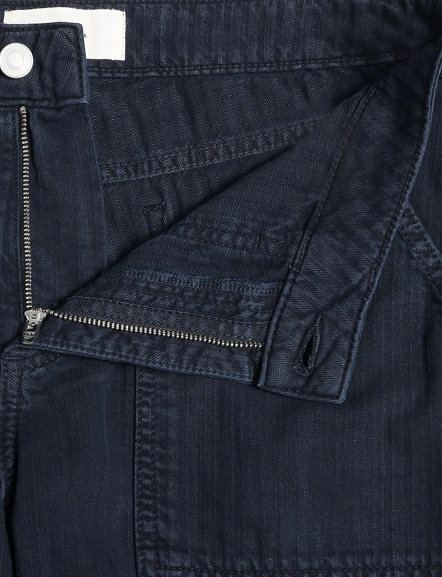 Jeanerica - Guell - teksad - chevron blue black - 3