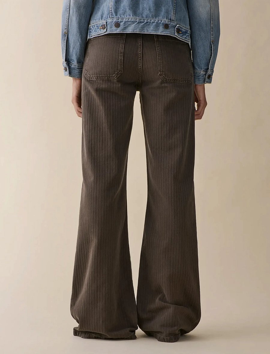 Jeanerica - Guell - teksad - chevron brown - 3