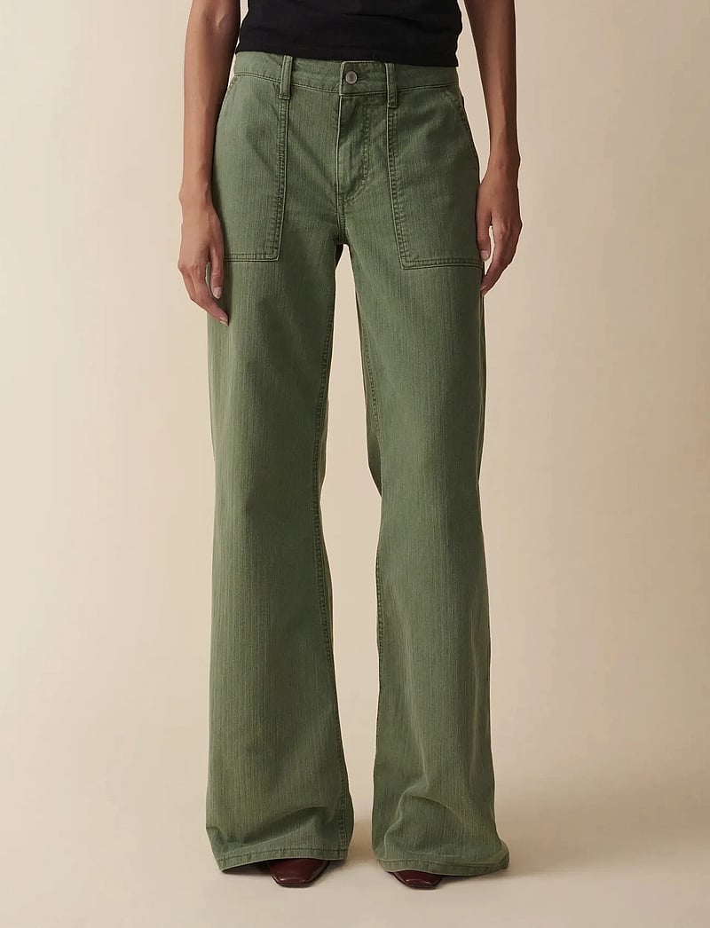 Jeanerica - Guell - laia säärega teksad - chevron green - 0