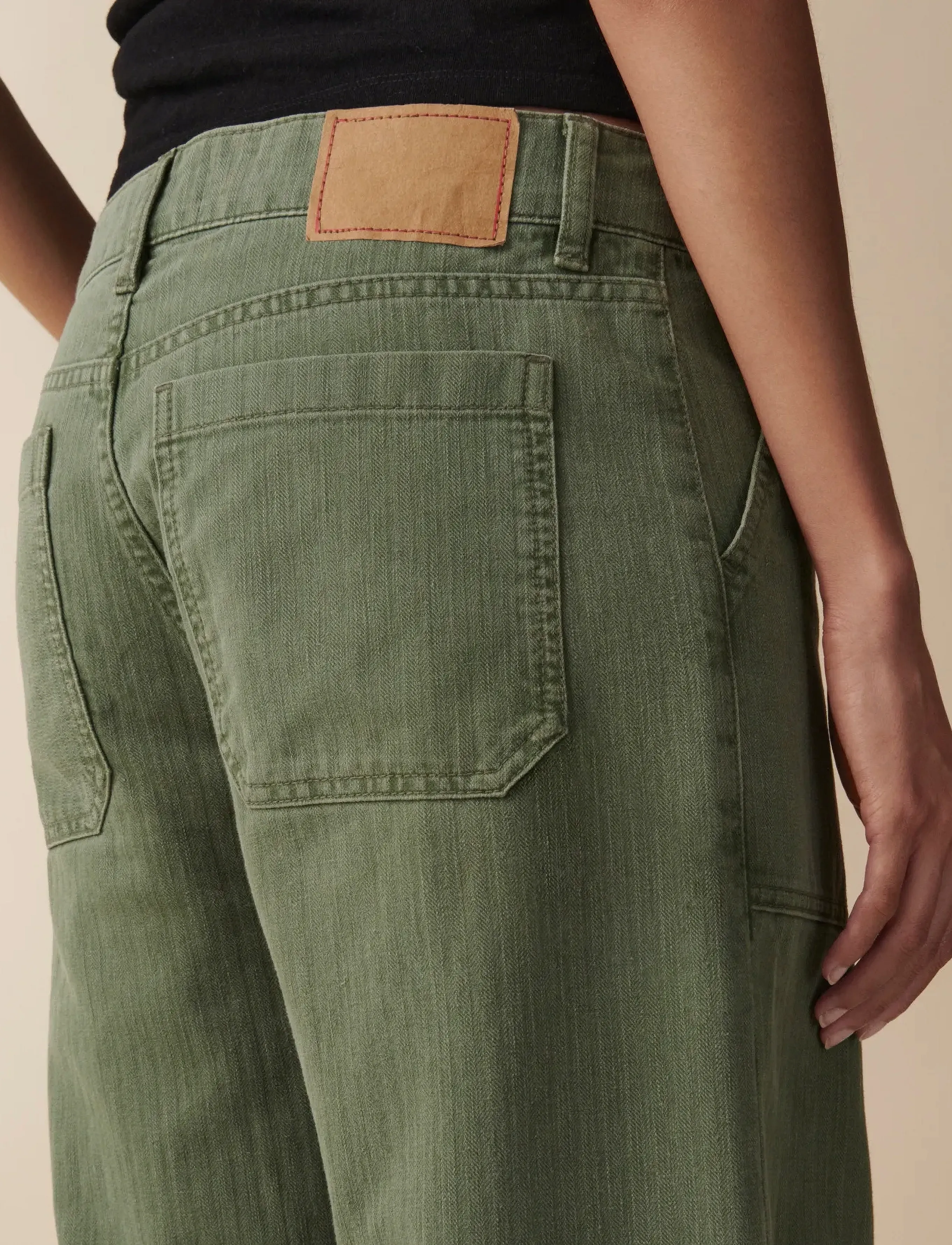 Jeanerica - Guell - jeans - chevron green - 4