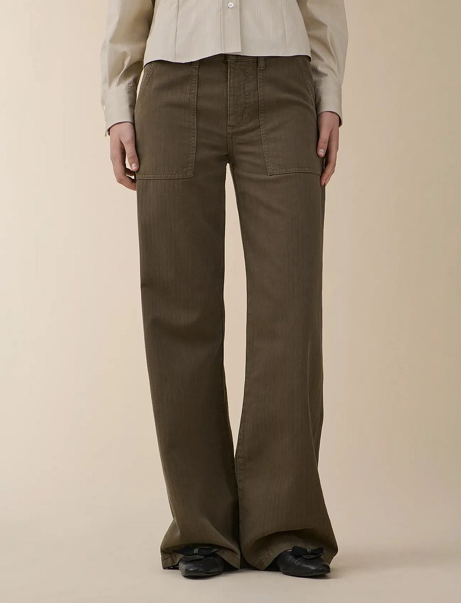 Jeanerica - Guell - jeans - chevron khaki green - 0