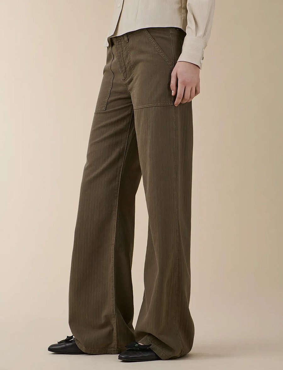Jeanerica - Guell - jeans - chevron khaki green - 2