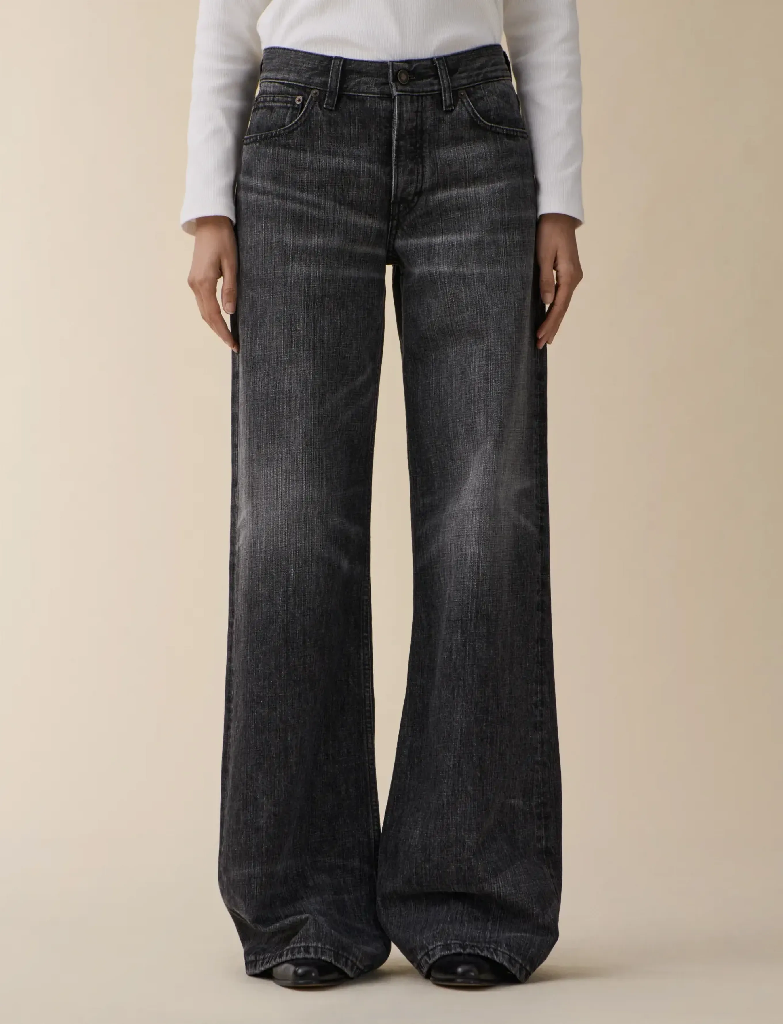 Jeanerica Kyoto - Clothing - BLACK RIGHE / black