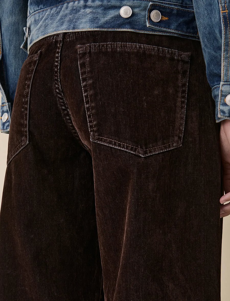 Jeanerica - Kyoto - jeans - brown flock corduroy - 5