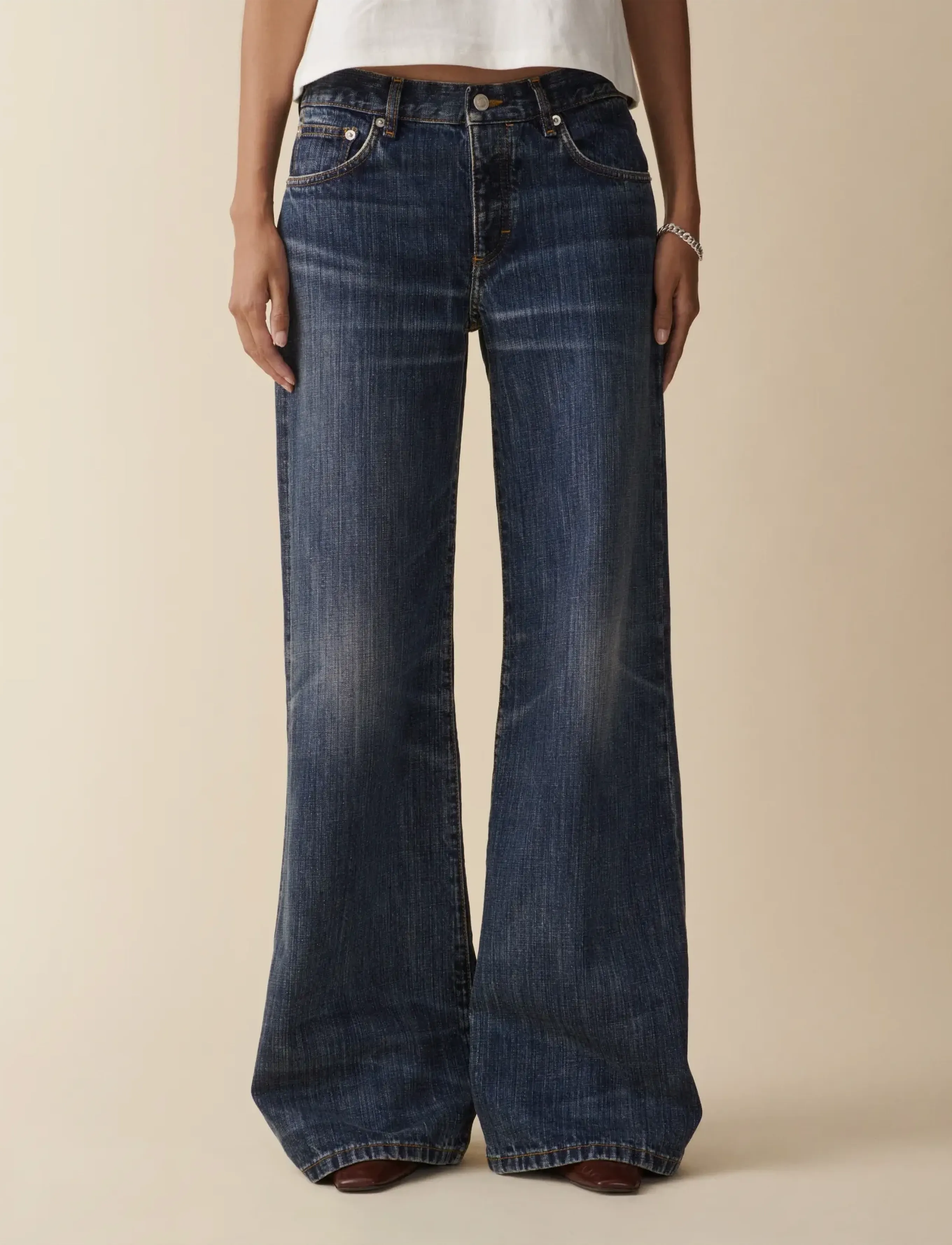 Jeanerica Kyoto - Jeanerica - DARK BLUE RIGHE / blue