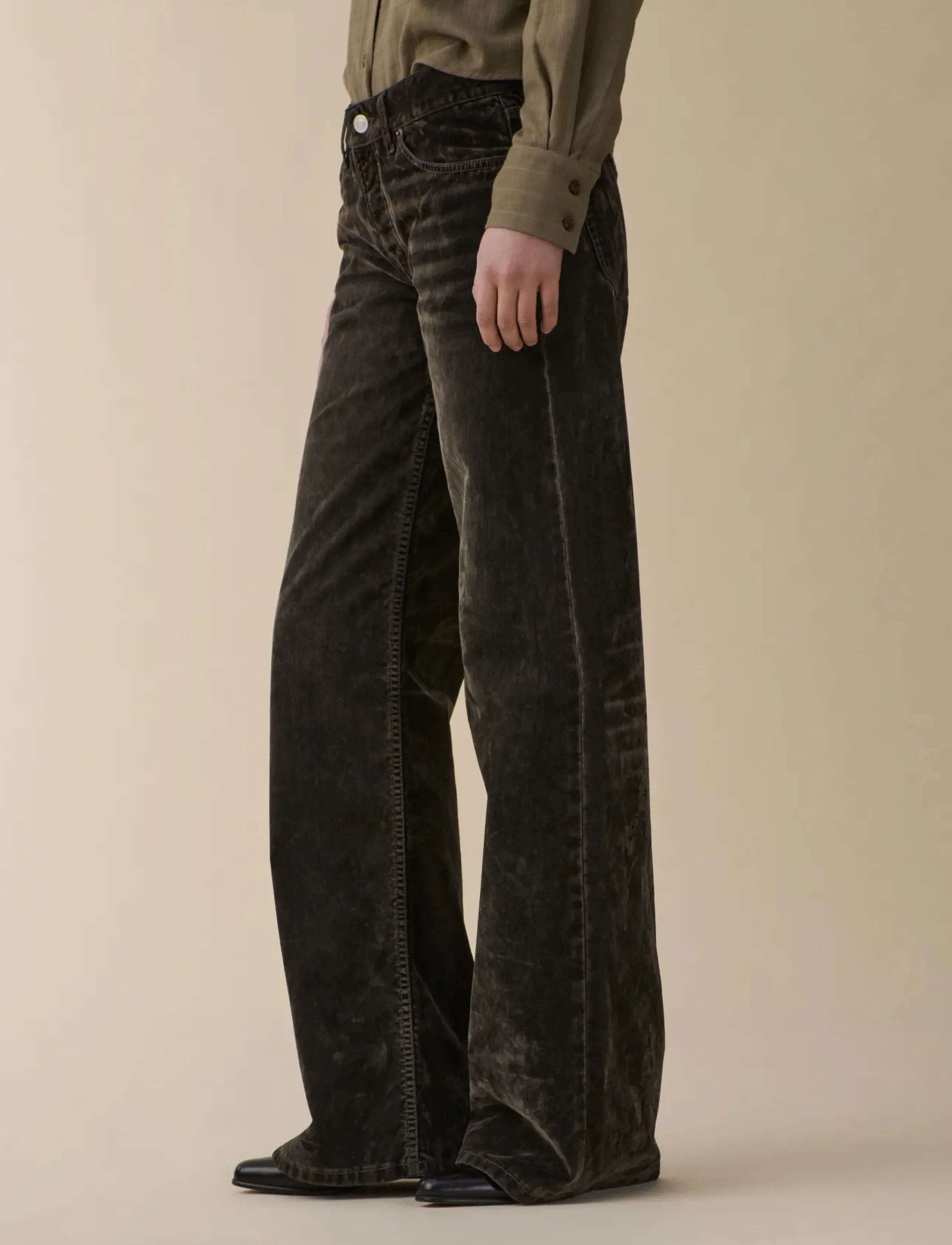 Jeanerica - Kyoto - jeans - grey velvet - 2