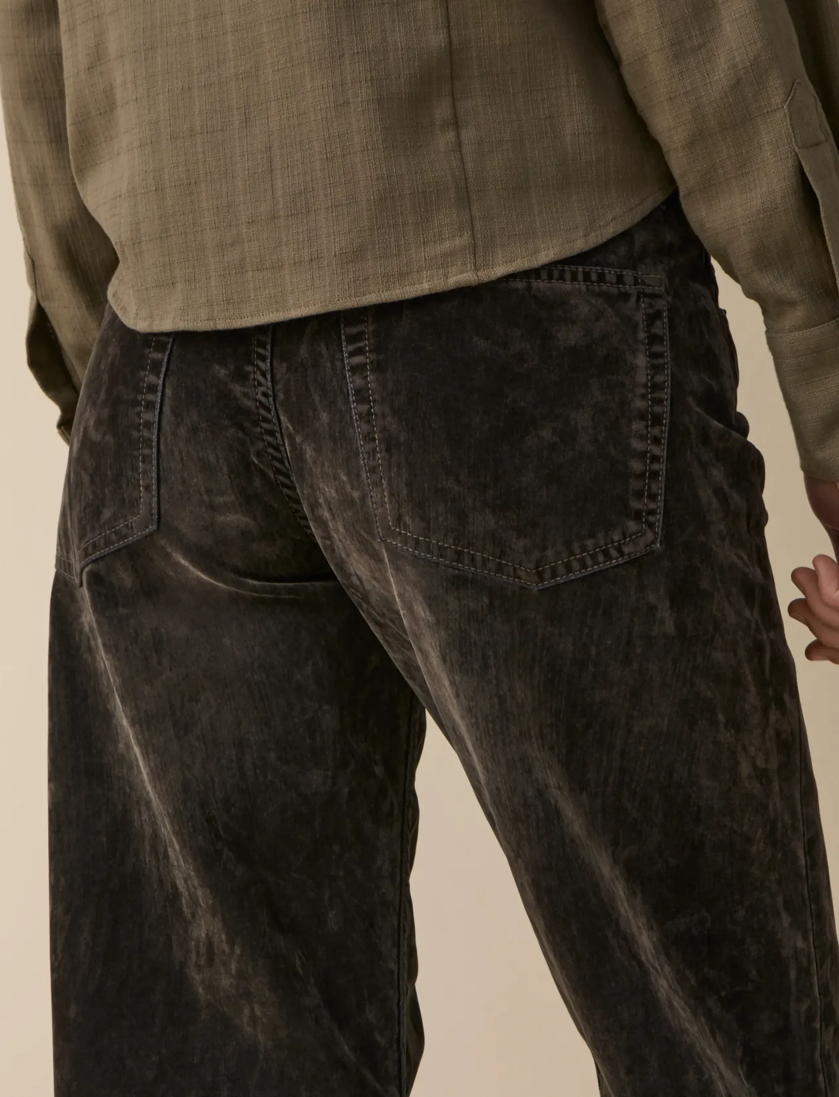 Jeanerica - Kyoto - jeans - grey velvet - 4
