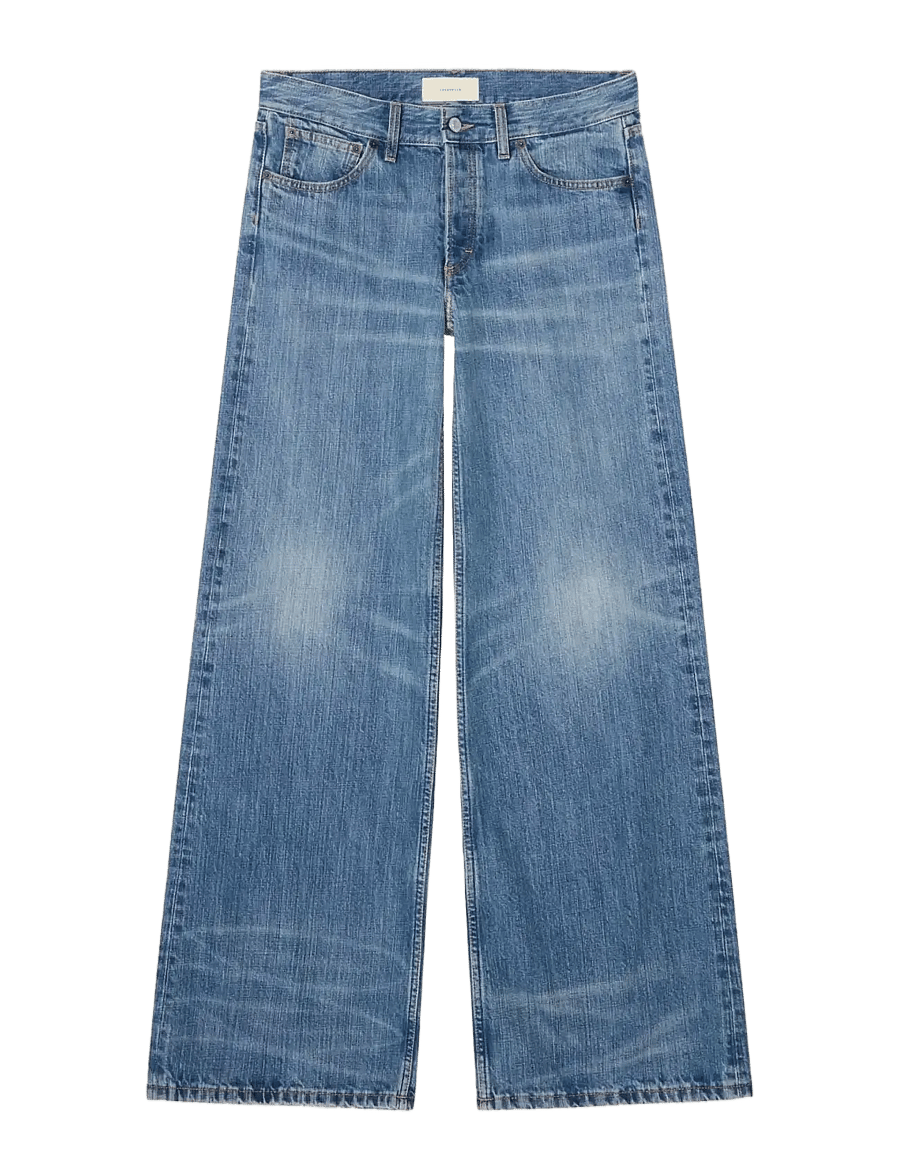 Jeanerica - Kyoto - jeans - mid blue righe - 1
