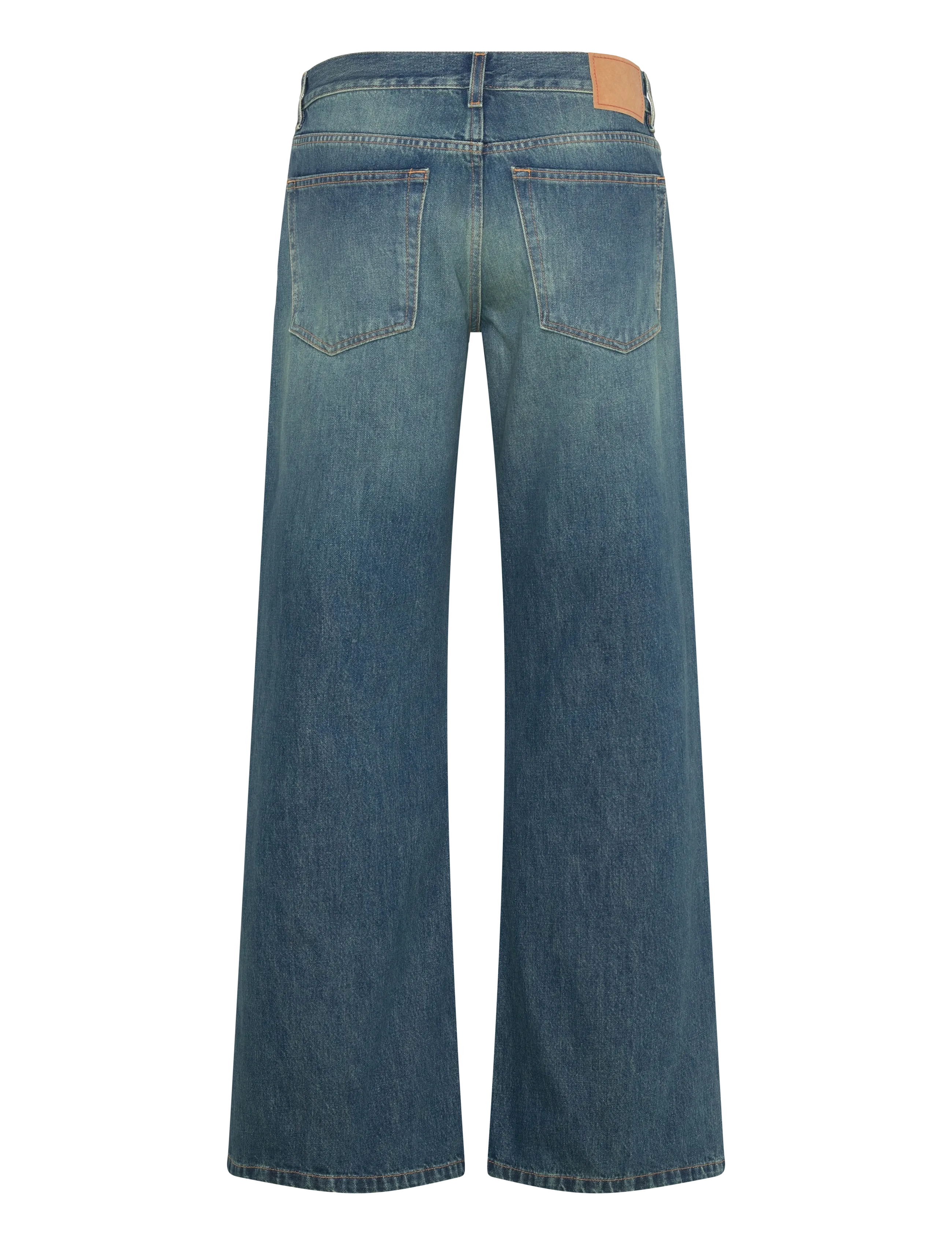 Jeanerica - Kyoto - wide leg jeans - tinta verde - 2