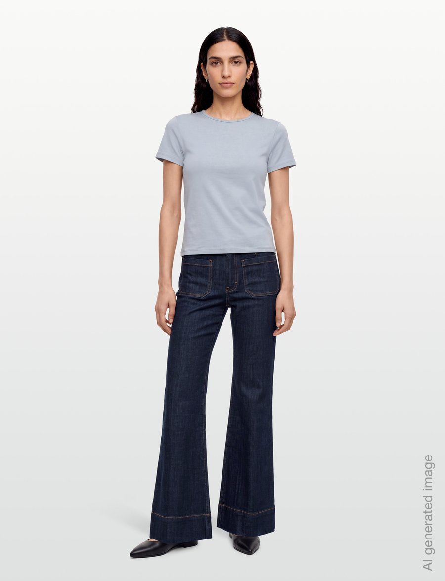 Jeanerica - St Monica Low - schlaghosen - blue rinse - 0