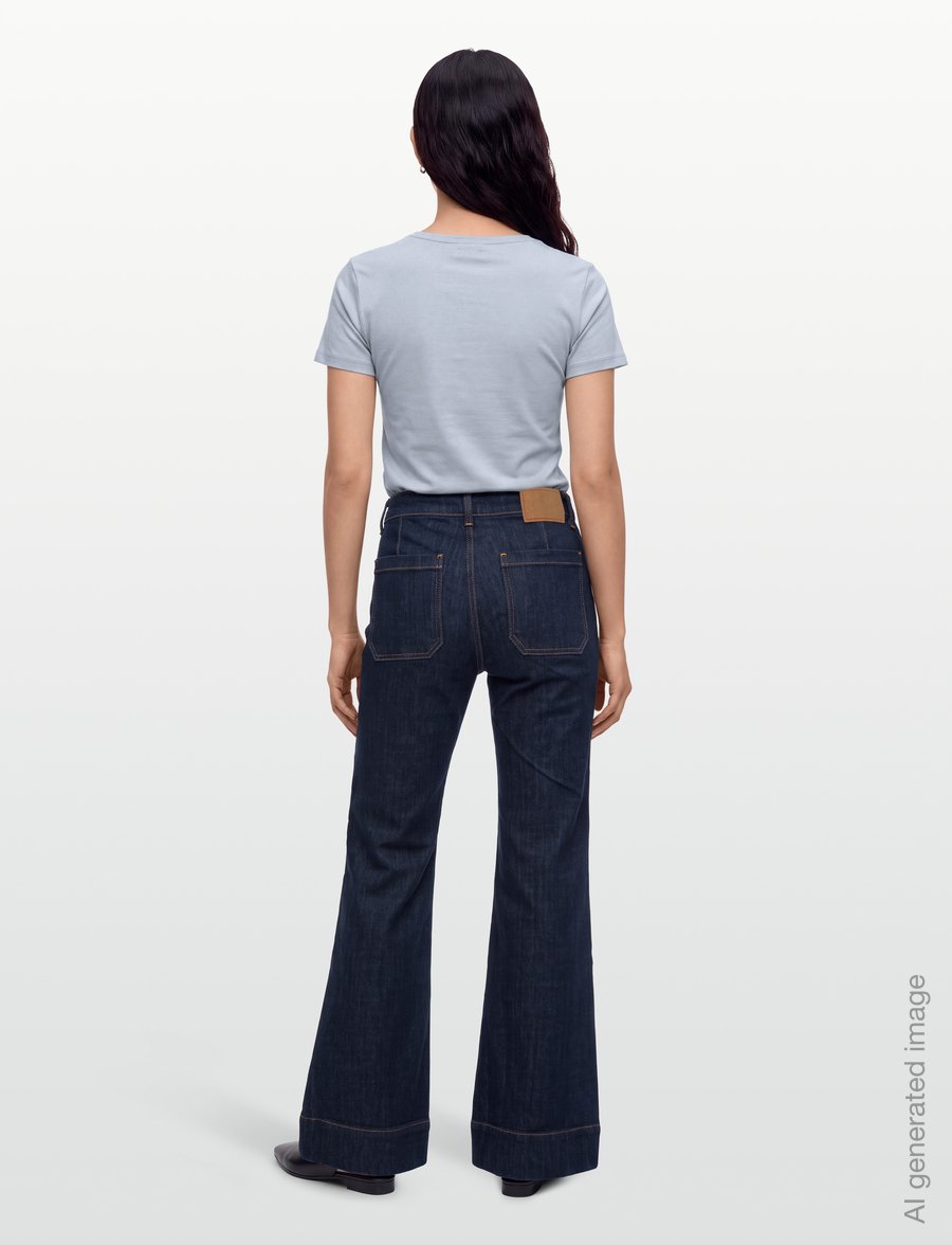 Jeanerica - St Monica Low - schlaghosen - blue rinse - 4