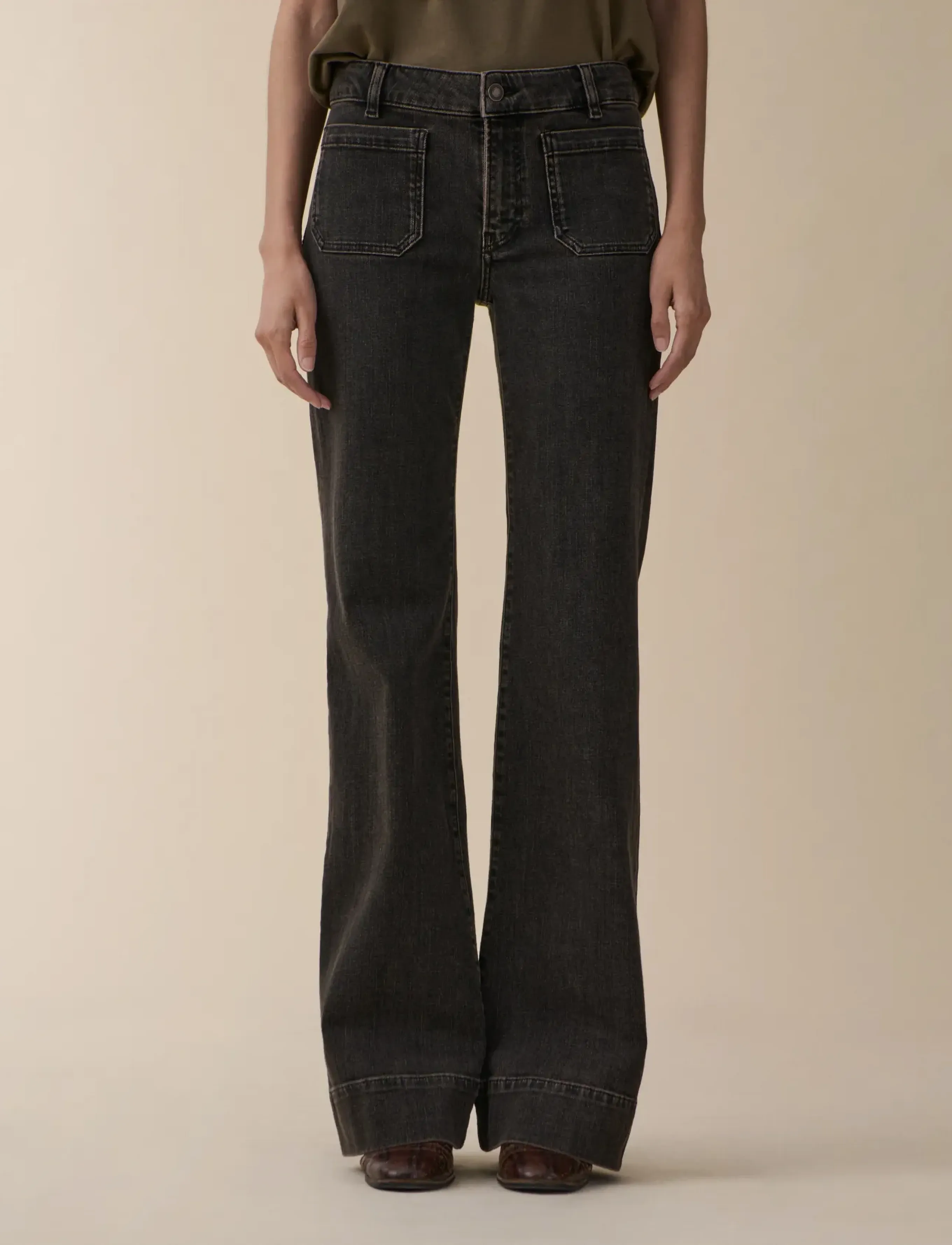Jeanerica St Monica Low, Kvinder, Vide Ben Jeans, Brun, Str: 27 x 32