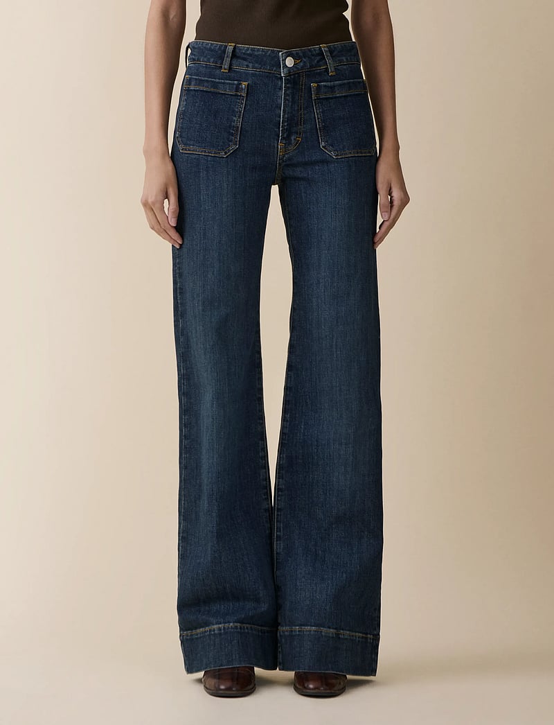 Jeanerica - St Monica Low - utsvängda jeans - dark vintage 78 - 0