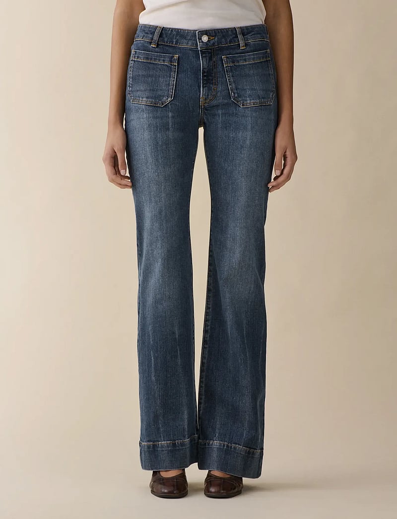 Jeanerica - St Monica Low - utsvängda jeans - grey cast indigo - 0