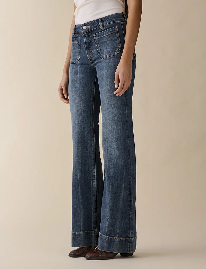 Jeanerica - St Monica Low - utsvängda jeans - grey cast indigo - 3