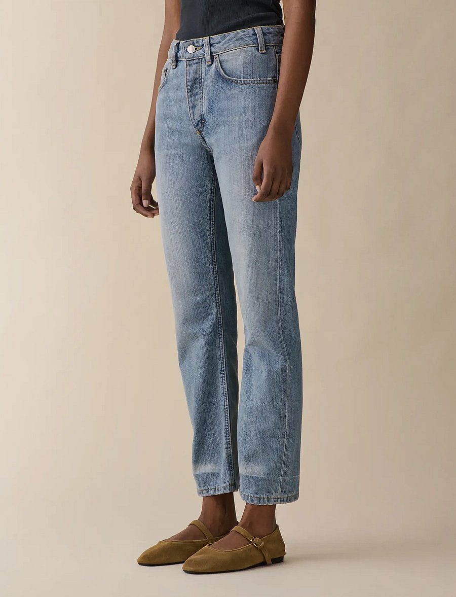 Jeanerica - Sisli Cropped - gerade jeans - light blue righe - 2