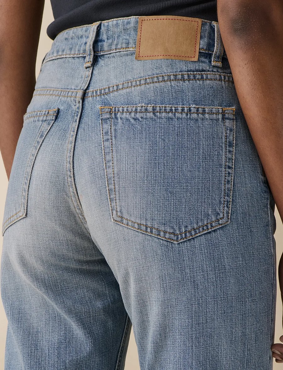 Jeanerica - Sisli Cropped - gerade jeans - light blue righe - 4