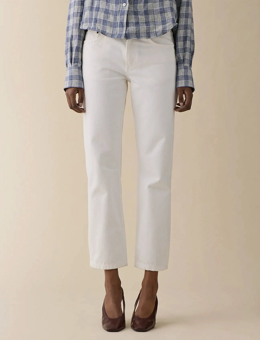 Jeanerica - Sisli Cropped - gerade jeans - natural white - 0