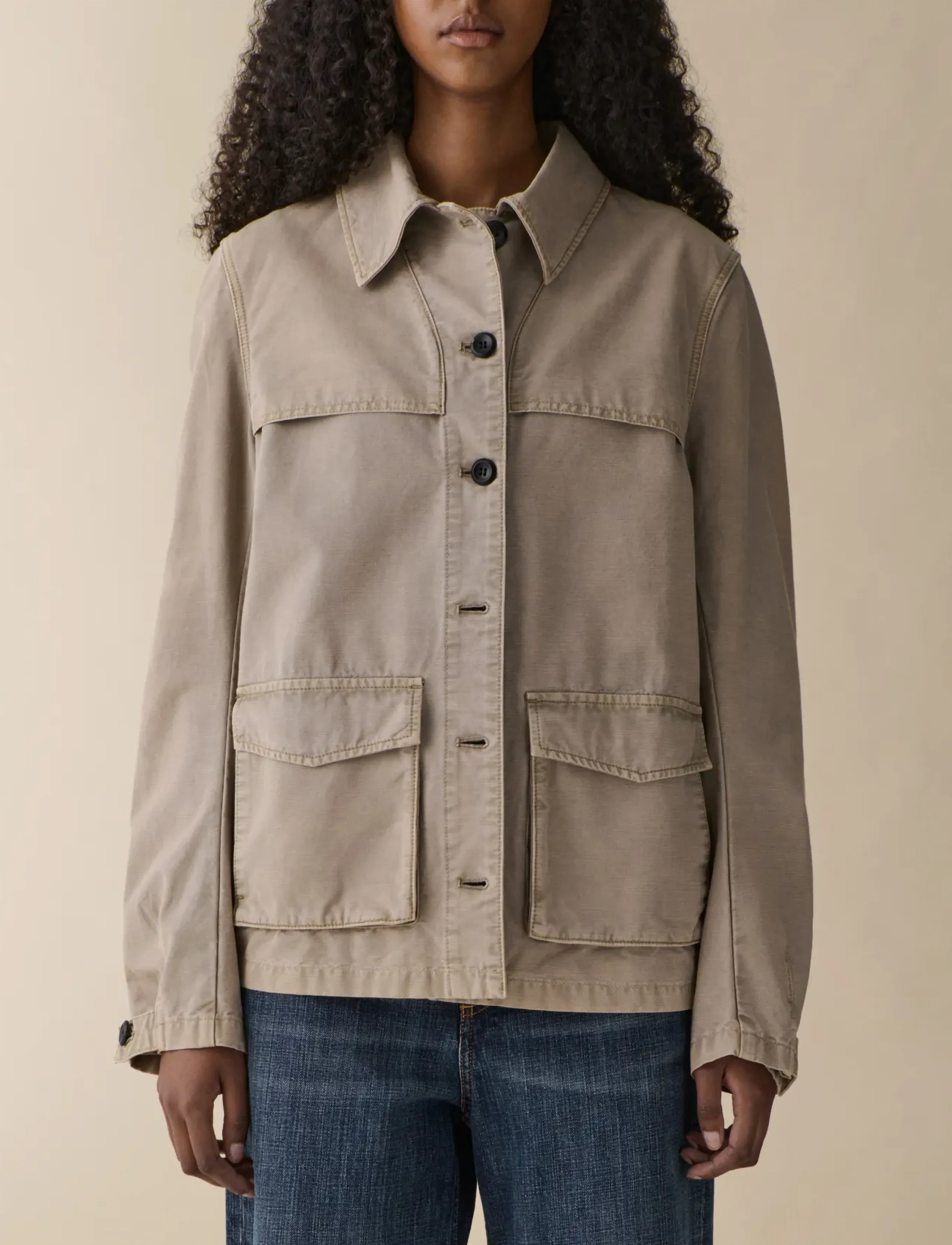 Jeanerica Jasmine, L, Brown, Jakker > Denim, Dame