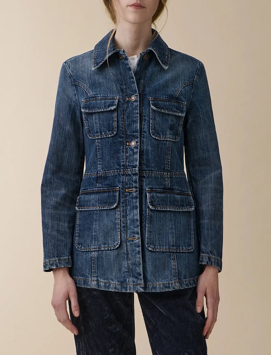 Jeanerica - Agnes - frühlingsjacken - dark blue righe - 0