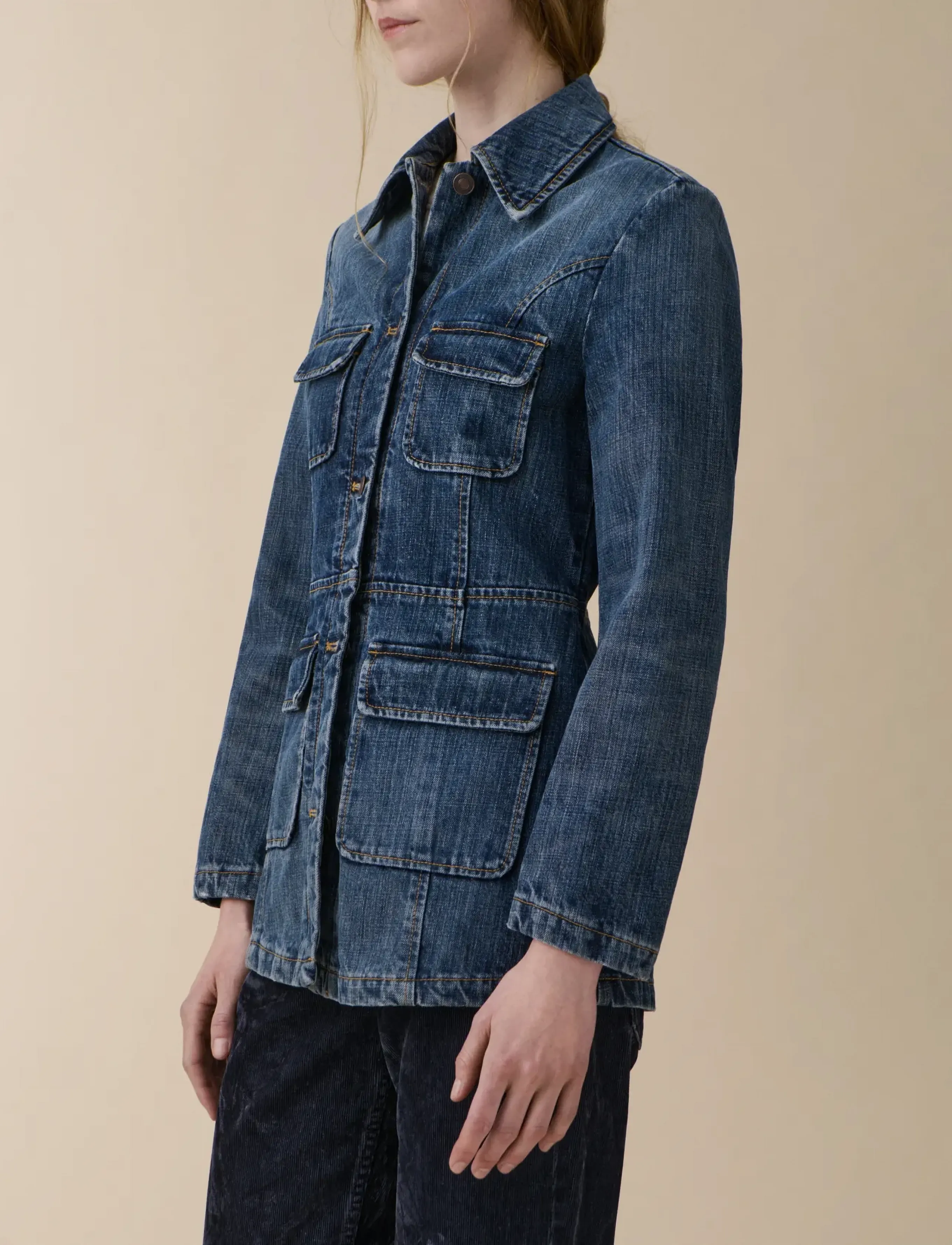 Jeanerica - Agnes - dark blue righe - 2