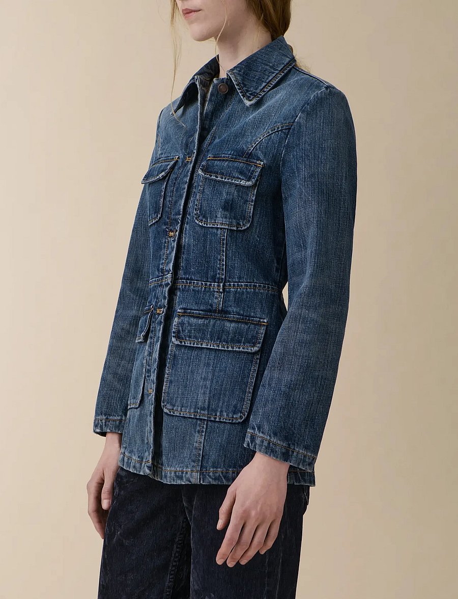 Jeanerica - Agnes - frühlingsjacken - dark blue righe - 2