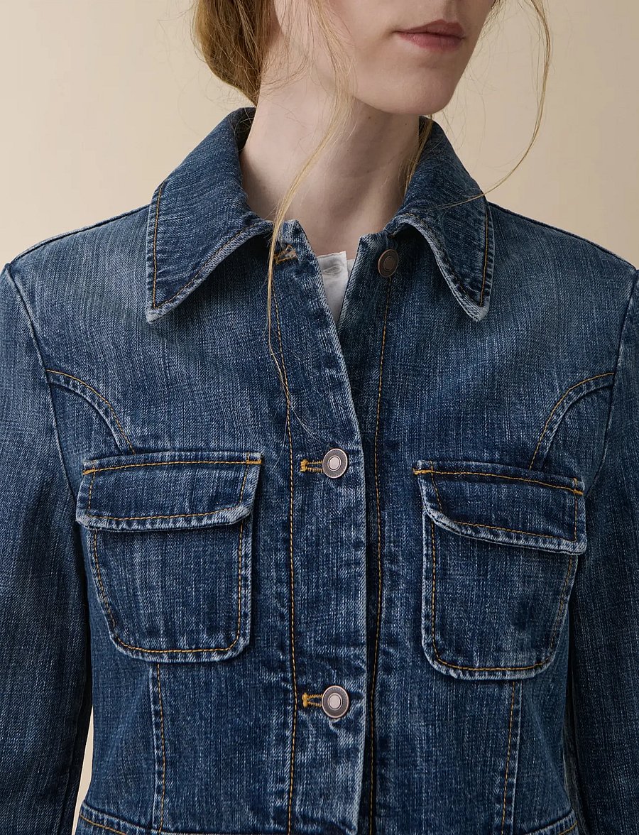 Jeanerica - Agnes - frühlingsjacken - dark blue righe - 4