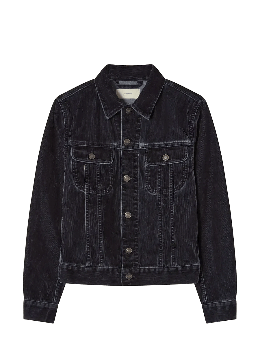 Jeanerica - Elsa - vårjackor - blue grey flock corduroy - 1