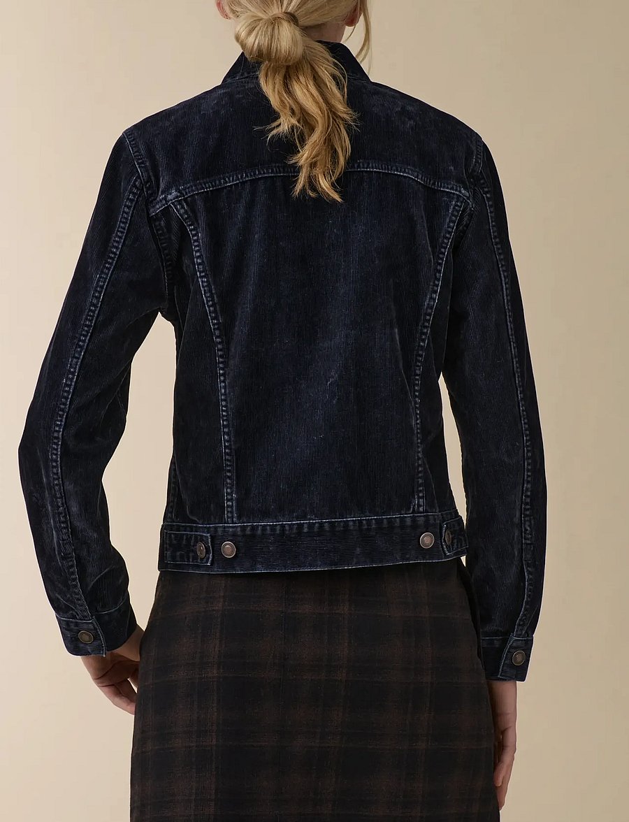 Jeanerica - Elsa - vårjackor - blue grey flock corduroy - 3