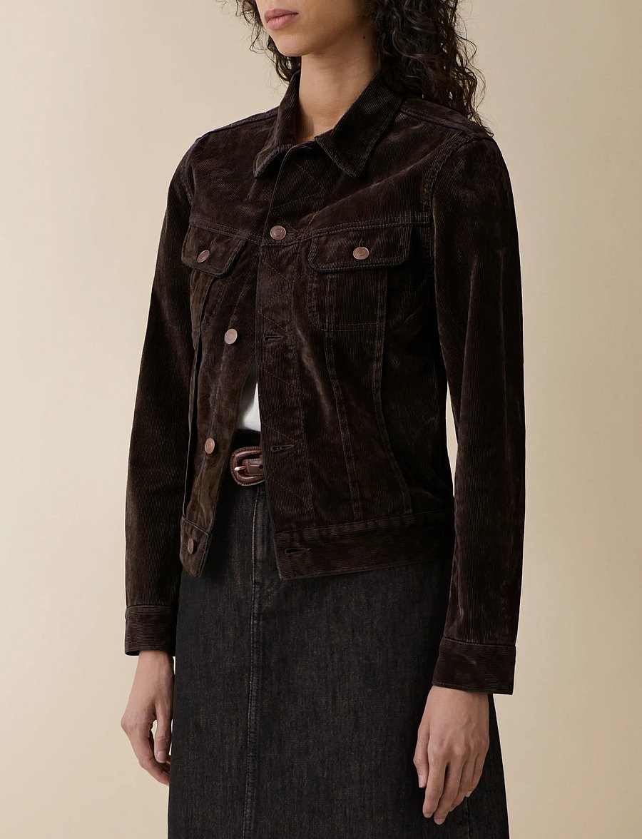 Jeanerica - Elsa - frühlingsjacken - brown flock corduroy - 2