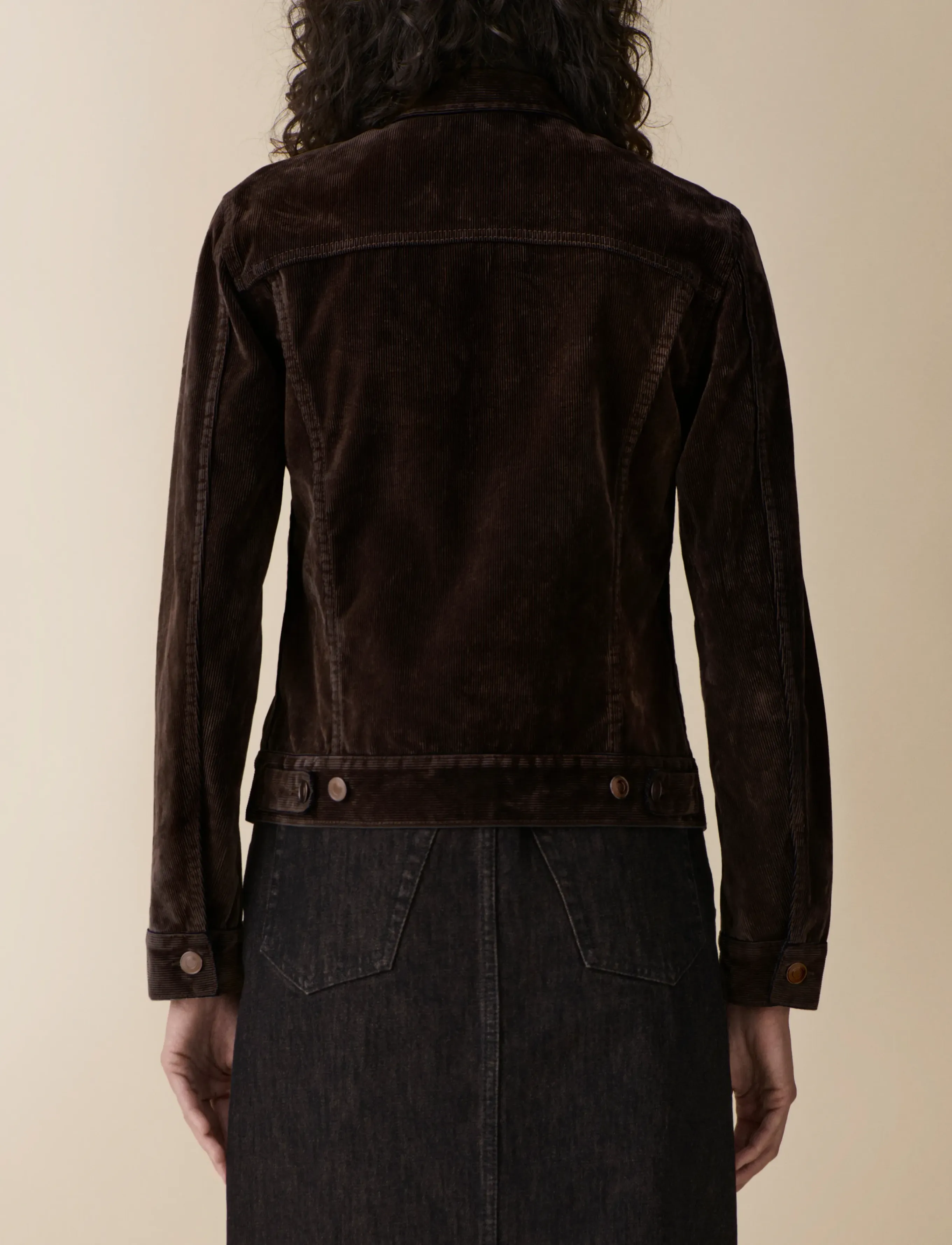 Jeanerica - Elsa - frühlingsjacken - brown flock corduroy - 3