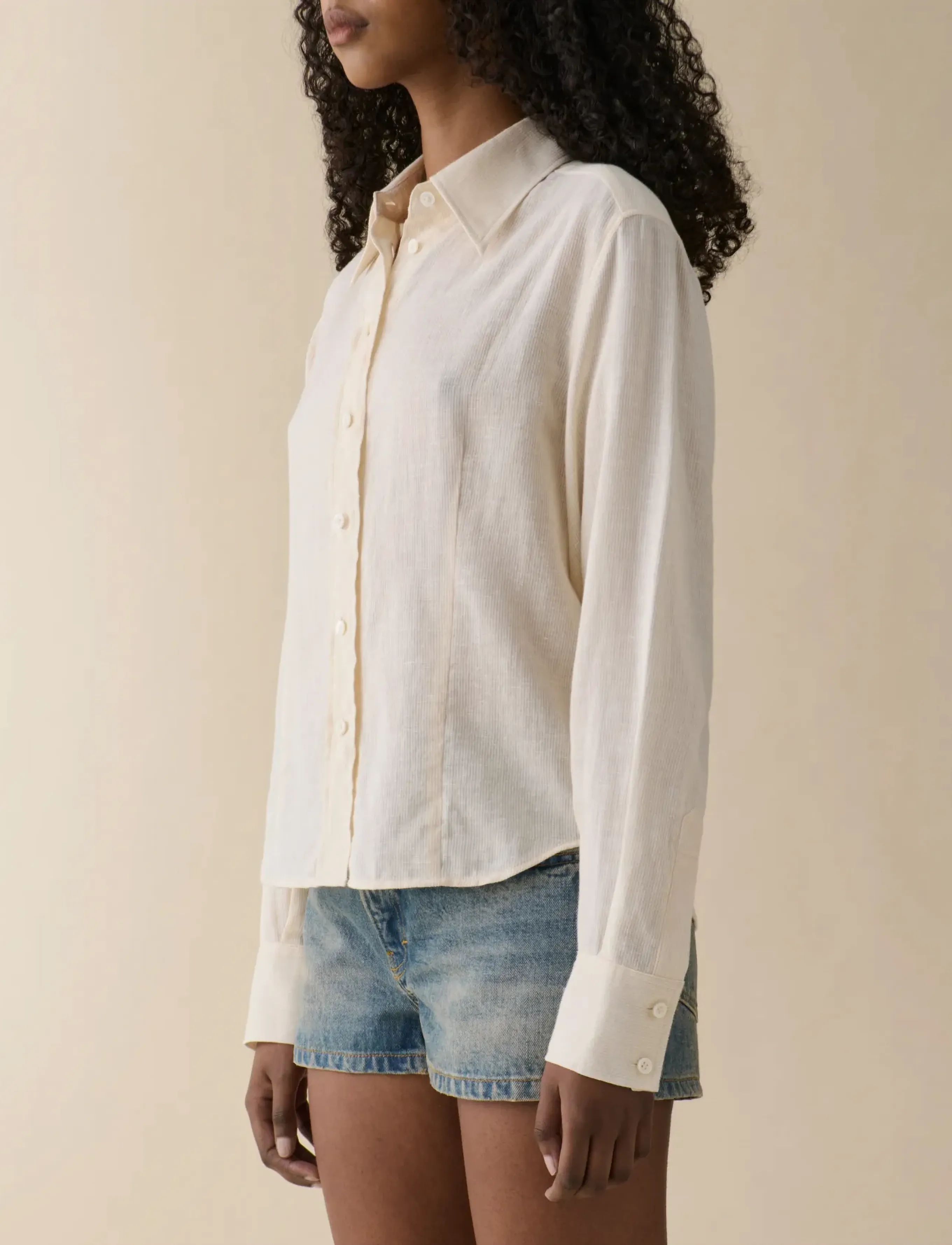 Jeanerica - Martha - jeansowe koszule - off white - 3