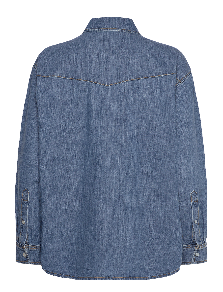 Jeanerica - Angela - jeanshemden - light blue vintage - 2