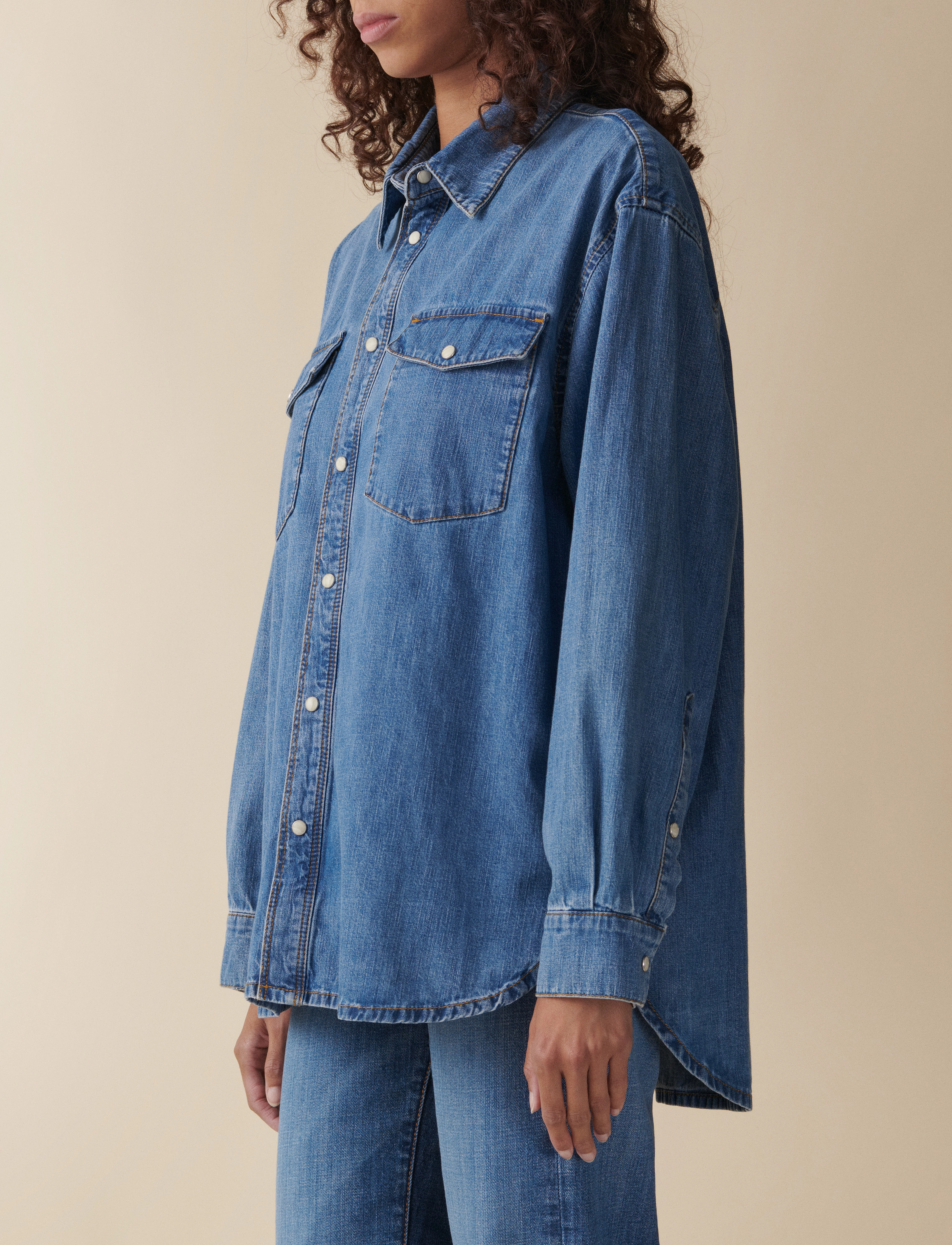 Jeanerica - Angela - teksasärgid - light blue vintage - 4