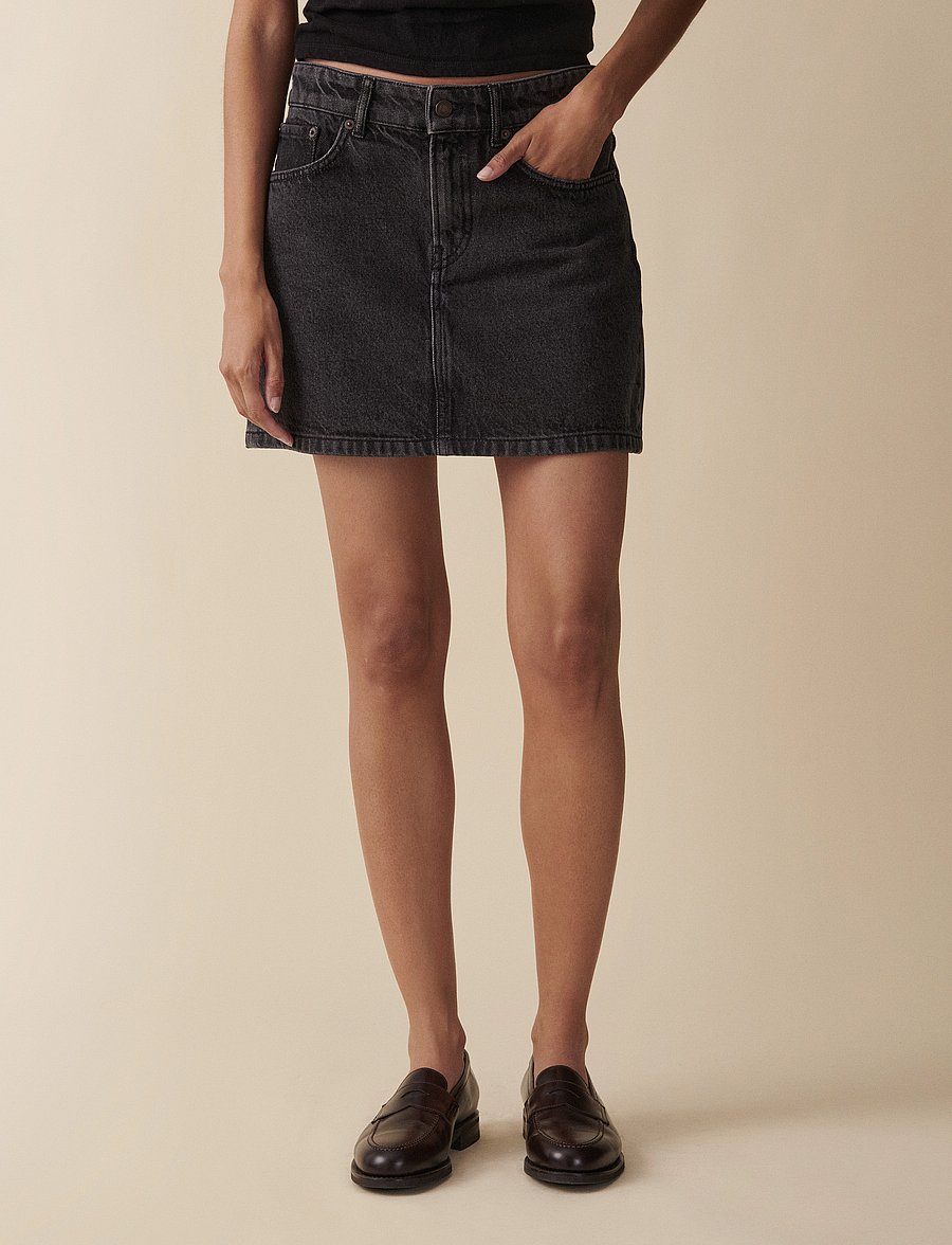 Jeanerica - Vivi - denimnederdele - black vintage 73 - 0