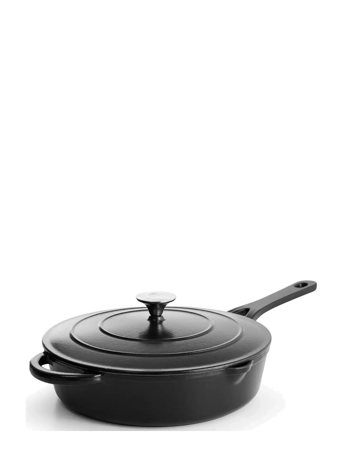 Jernverket Cast Iron Sauté Pan 28 Cm, Traktorkedel og sautermaskine, Sort, Str: 28 CM