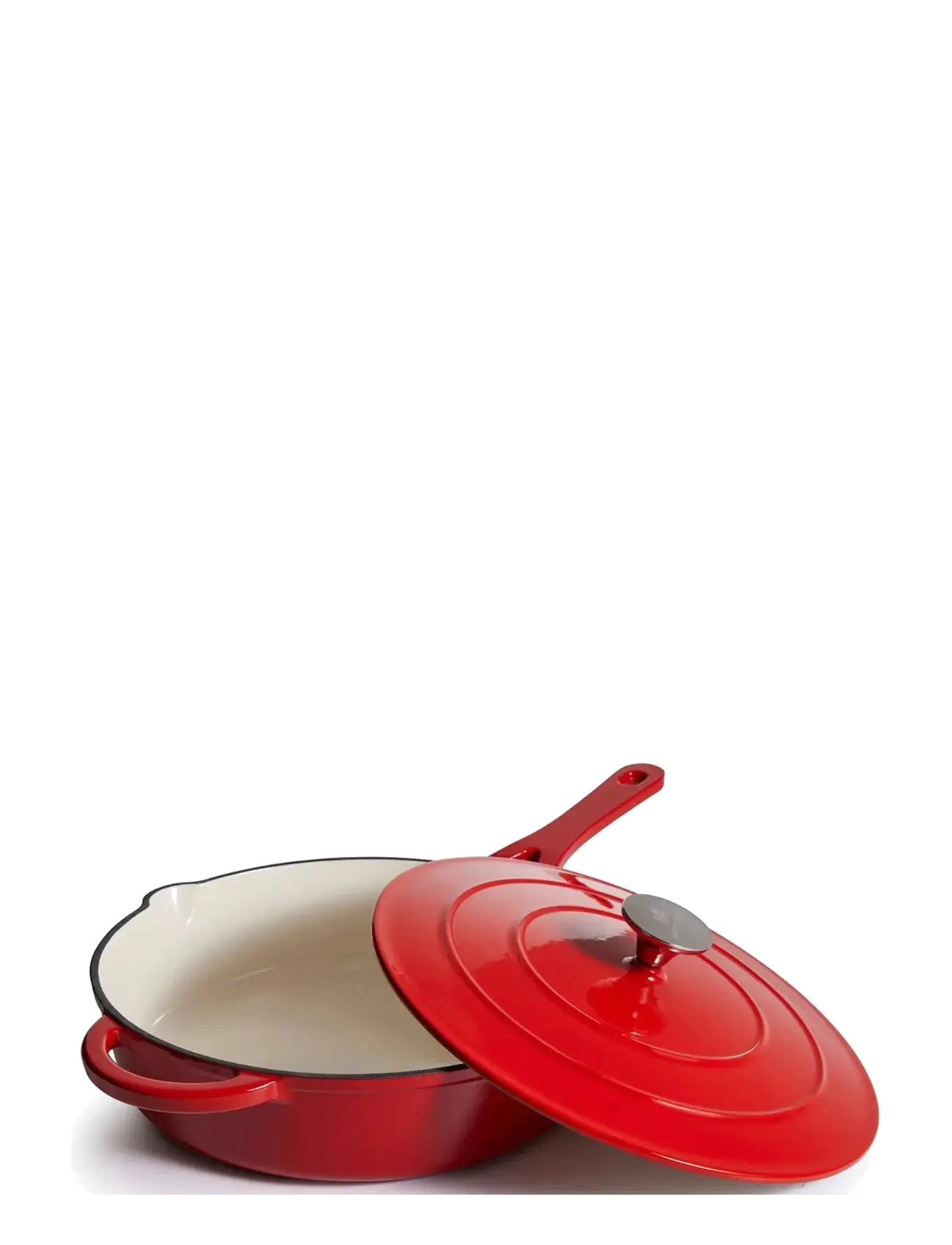 Jernverket - JERNVERKET CAST IRON SAUTÉ PAN 28 CM - cast iron pots - red - 1