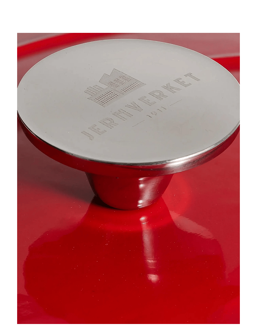 Jernverket - JERNVERKET CAST IRON SAUTÉ PAN 28 CM - gusseisen töpfe - red - 3