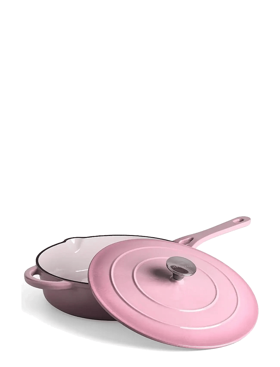 Jernverket - JERNVERKET CAST IRON SAUTÉ PAN 28 CM RETRO PINK - malmist potid - retro pink - 0