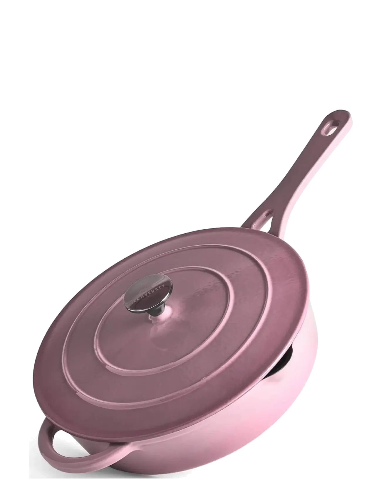 Jernverket - JERNVERKET CAST IRON SAUTÉ PAN 28 CM RETRO PINK - malmist potid - retro pink - 1