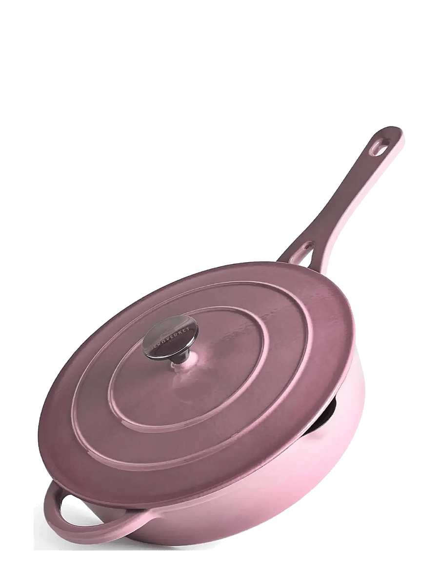 Jernverket - JERNVERKET CAST IRON SAUTÉ PAN 28 CM RETRO PINK - malmist potid - retro pink - 1