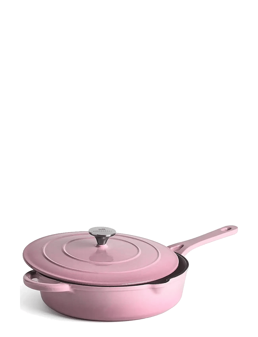 Jernverket - JERNVERKET CAST IRON SAUTÉ PAN 28 CM RETRO PINK - malmist potid - retro pink - 2