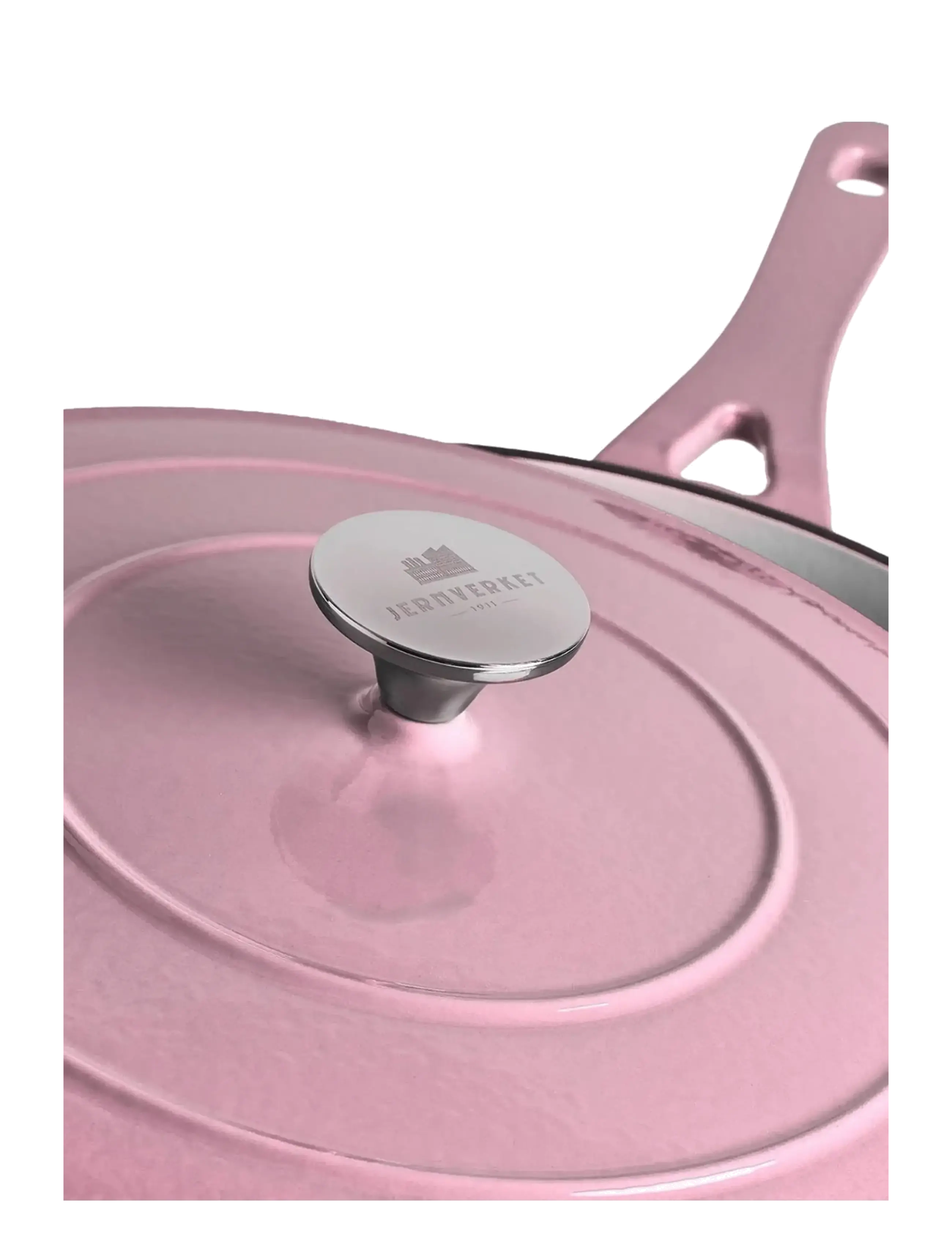 Jernverket - JERNVERKET CAST IRON SAUTÉ PAN 28 CM RETRO PINK - malmist potid - retro pink - 4