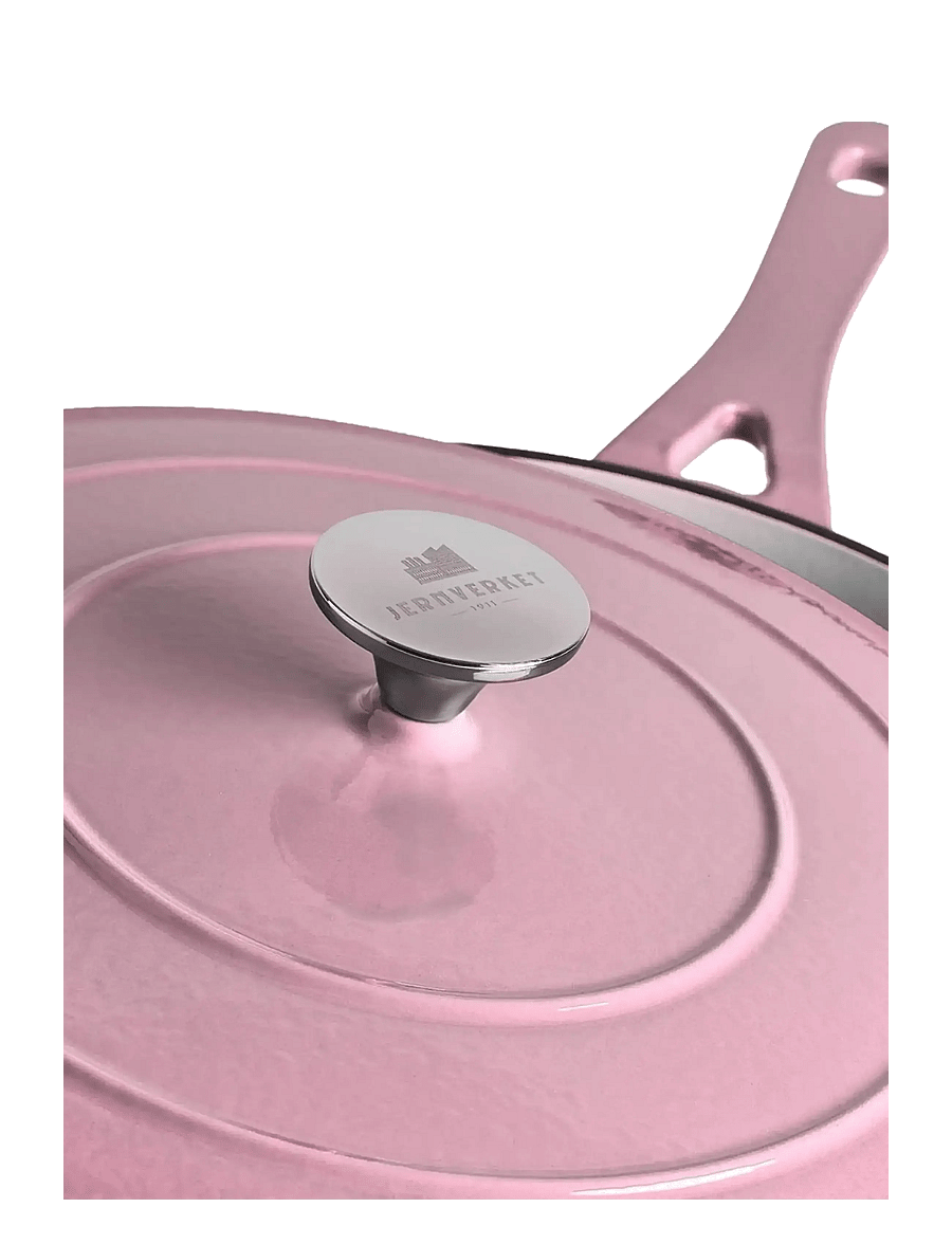 Jernverket - JERNVERKET CAST IRON SAUTÉ PAN 28 CM RETRO PINK - malmist potid - retro pink - 4