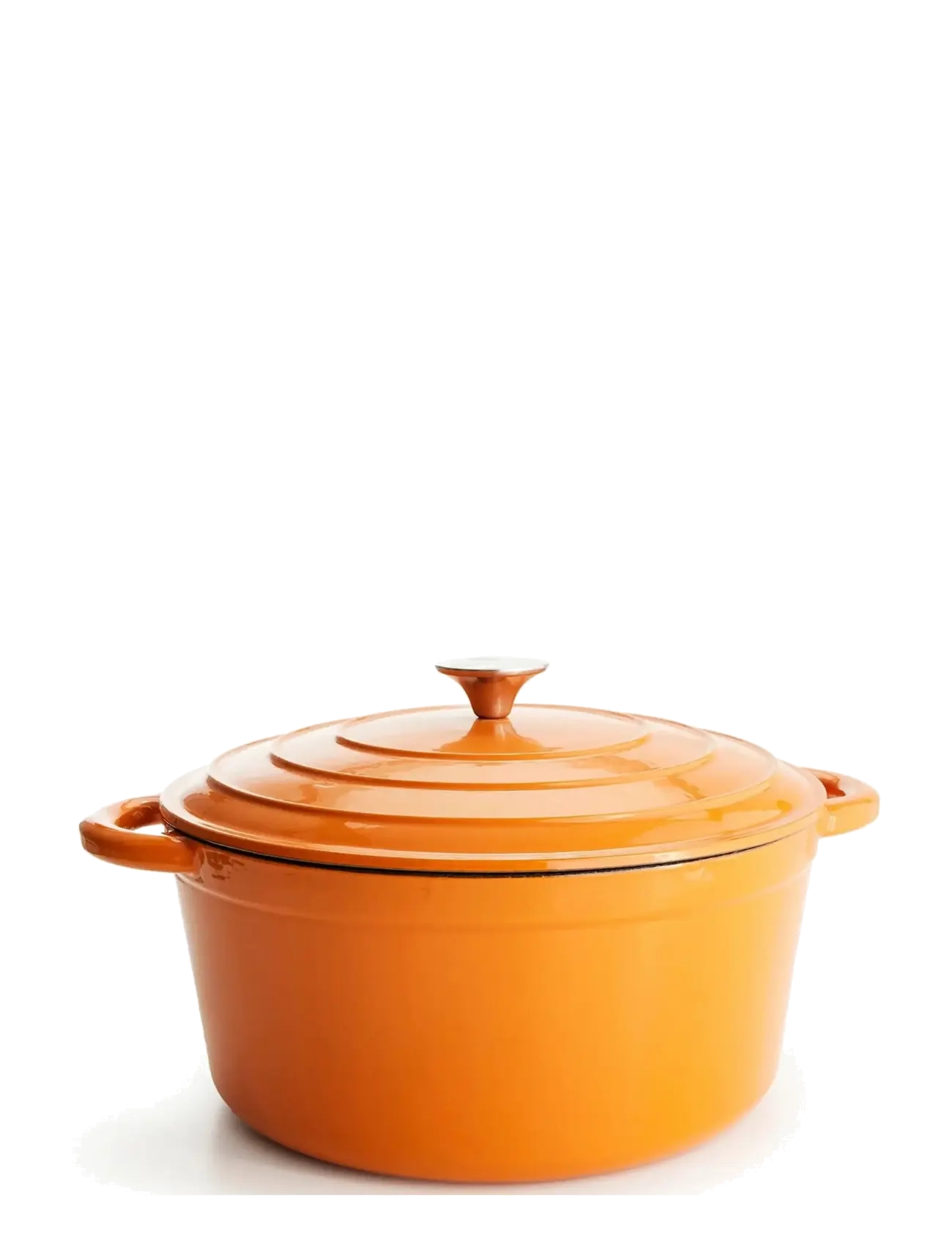 Jernverket Jernverket Large Cast Iron Casserole 7 L Orange - Orange - 7 L